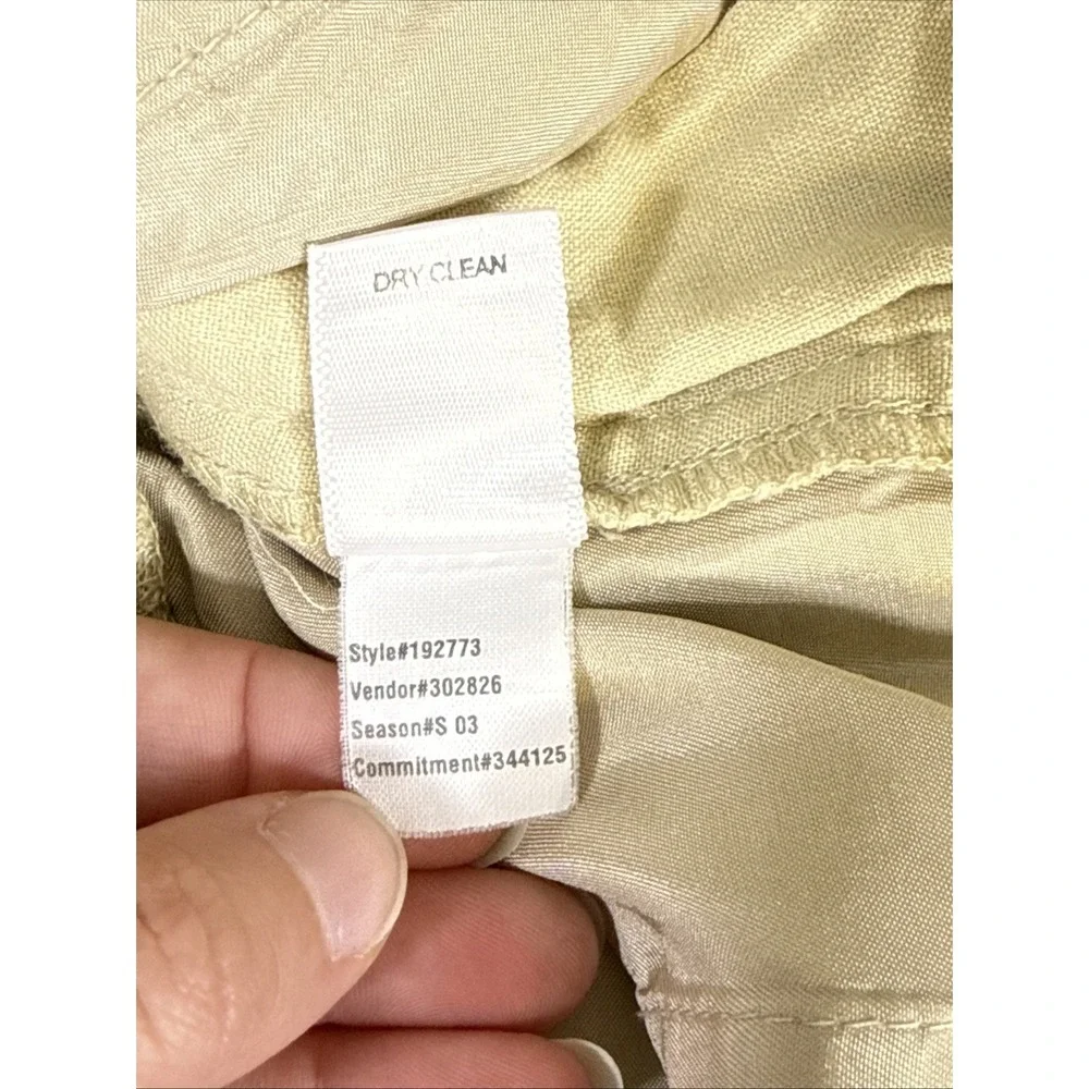 Banana Republic Harrison‎ Pants Womens Size 2 Beige Linen Flare Hippie